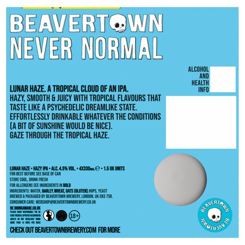 Beavertown Lunar Haze Hazy IPA 4 x 330ml - British product