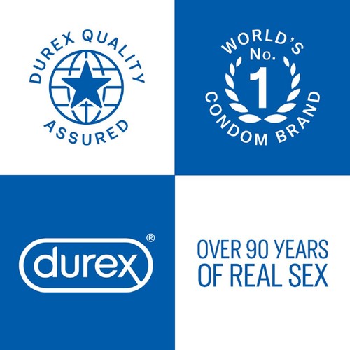 Durex ribbed and dotted condoms regular fit - British product