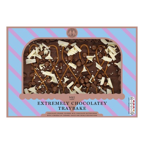M&S Chocolate Traybake 1.17kg, imported from the UK