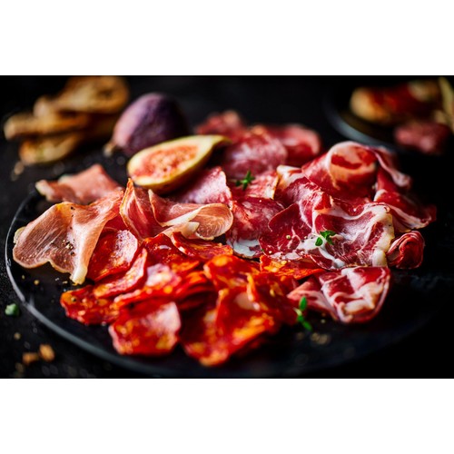 M&S Suino Nero cured pork platter selection 120g, imported from the UK