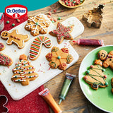 Dr Oetker 4 Christmas Glitter Decorating Writing Icing