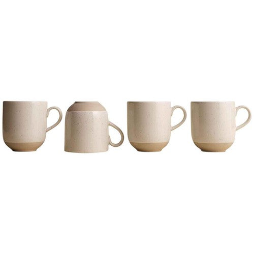 M&S speckle ceramic latte mug set of four (British brand)
