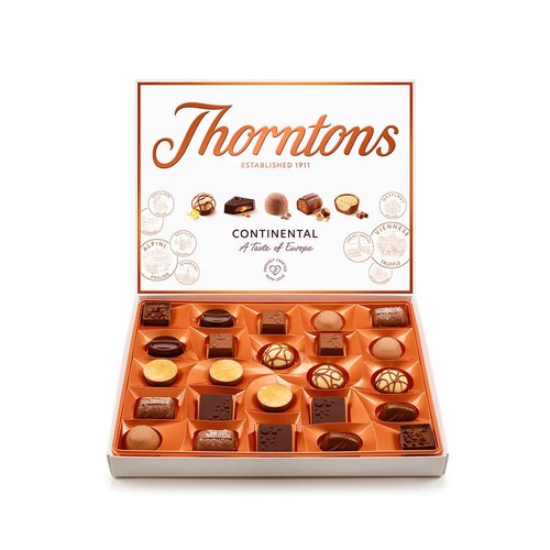 Thorntons Continental Collection chocolate box 264g (British brand)