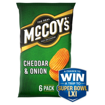 M&S McCoy's Cheddar & Onion Multipack Potato Crisps- Buy online at McGrocer