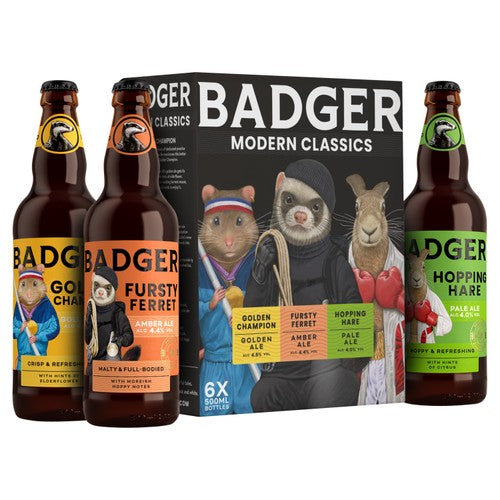 Badger Modern Classics Ales mixed beer selection 6 x 500ml - British product