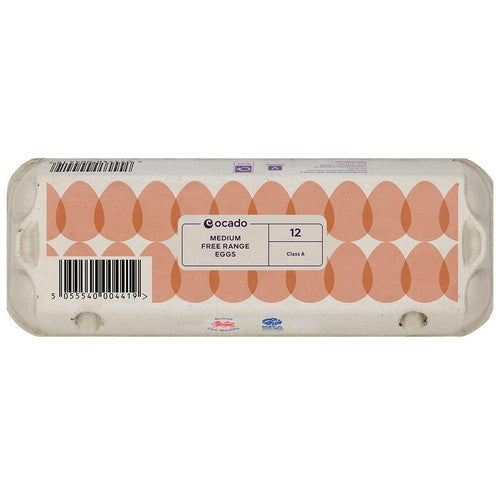 Ocado free range medium eggs, imported from the UK