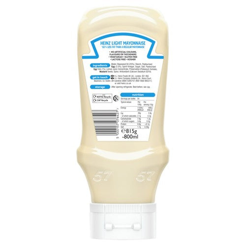 Heinz Light Mayonnaise 815g, UK version