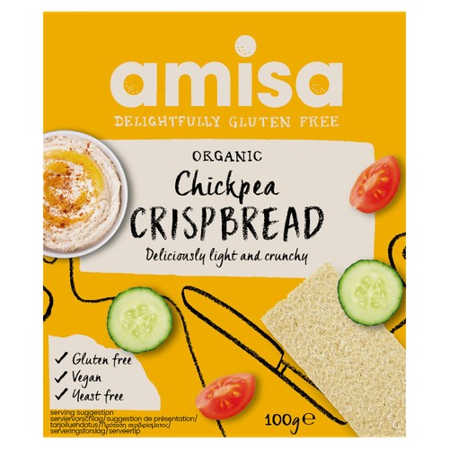 Amisa Chickpea Crispbread 100g - British product