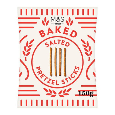 M&S M&S Baked Salted Pretzel Sticks 150g- Buy online at McGrocer