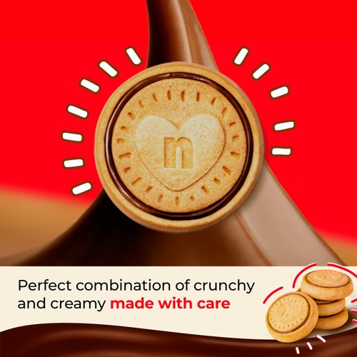 Nutella chocolate & hazelnut biscuit tube 166g, imported from the UK