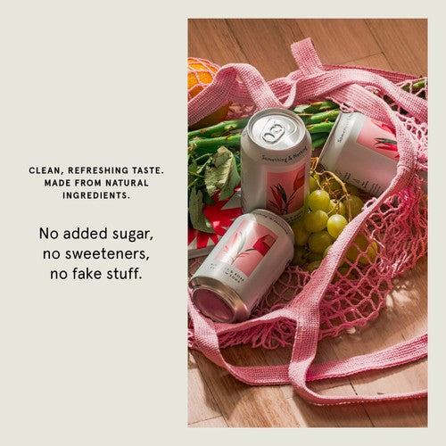 Something  Nothing Hibiscus  Rose Premium Soda