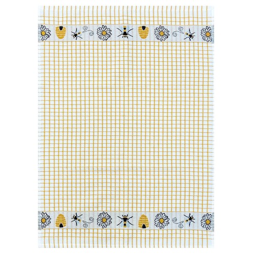 Samuel Lamont Honey Bees Jacquard Tea Towel 50cm x 70cm, imported from the UK