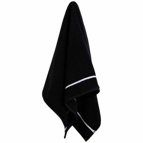 M&S Kelly Hoppen Beretta Stitch bath sheet black white - imported from the UK