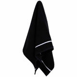 M&S Kelly Hoppen Beretta Stitch bath sheet black white - imported from the UK