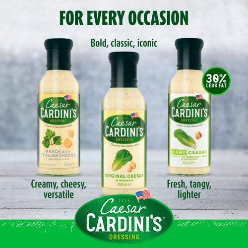 Cardini's light Caesar dressing bottle 350ml, UK version