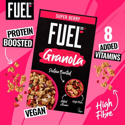 FUEL 10K Super Berry Protein Granola Breakfast Cereal