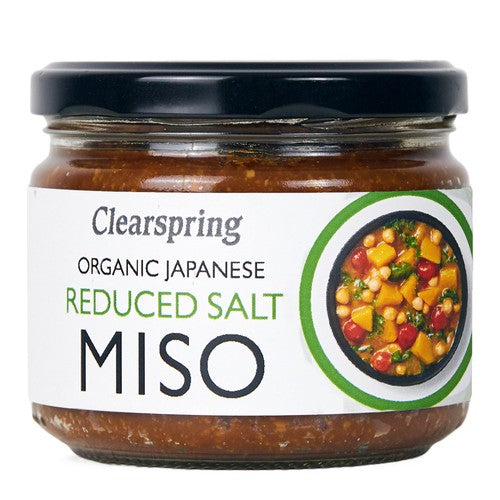 Clearspring organic reduced salt miso paste 270g - British product