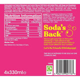 Poppi strawberry lemon soda 330ml cans, UK version