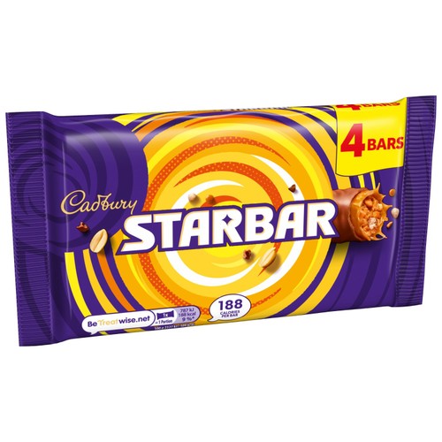 Cadbury Starbar caramel and peanut chocolate bar 148g - British product