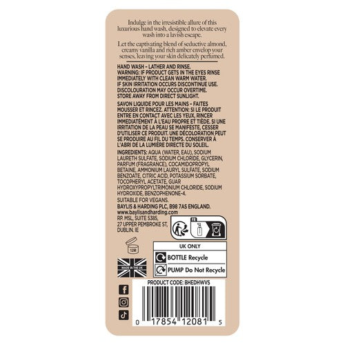 Baylis & Harding The EDIT Vanilla Seduction hand wash (British brand)