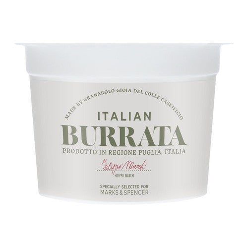 M&S Italian Burrata cheese 150g, imported from the UK