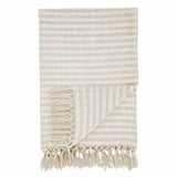 Catherine Lansfield Stripe Chenille Natural