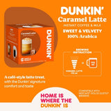 Dunkin Caramel Latte coffee pods Dolce Gusto compatible, UK version