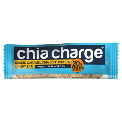 Chia Charge Salted Caramel Protein Crispy Bar 60g - British product