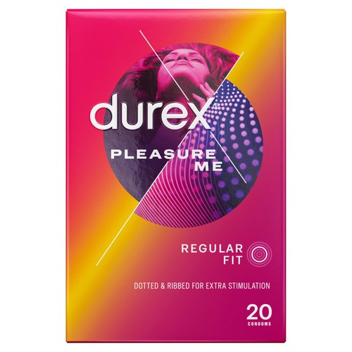 Durex ribbed and dotted condoms regular fit - British product