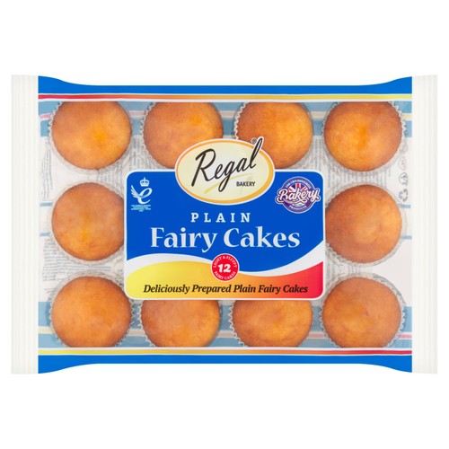 Regal plain fairy cakes 12 pack, imported from the UK