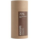 Knoops 70% extra dark hot chocolate flakes 250g, UK version