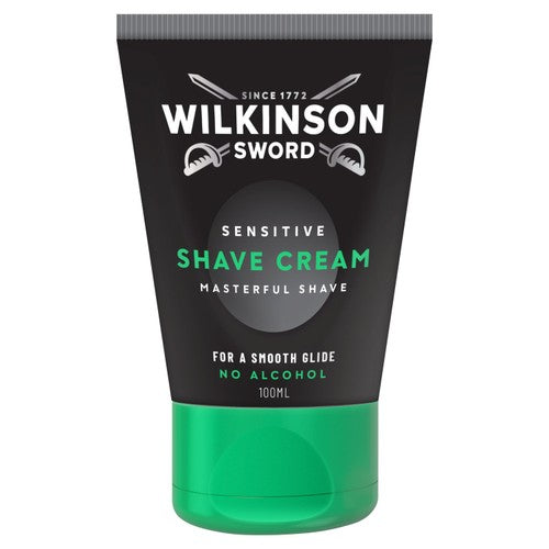 Wilkinson Sword sensitive shave cream for men 100ml (British brand)