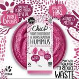 ChicP beetroot and horseradish hummus 150g - British product
