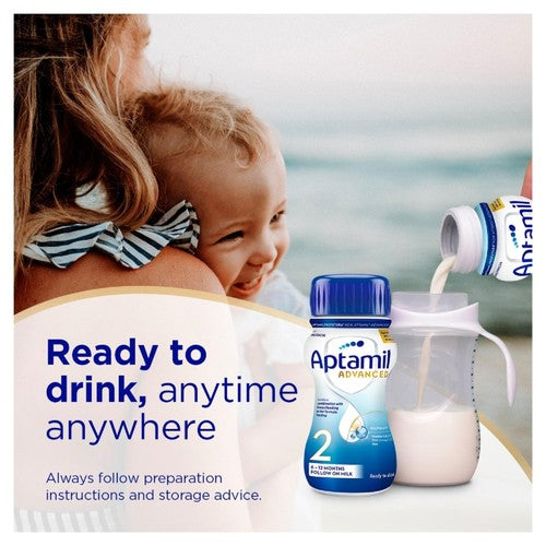 Aptamil Advanced 2 Follow On Formula Baby Milk Liquid 6-12 Months