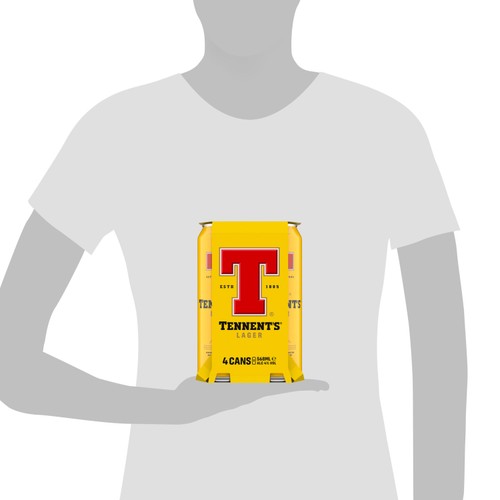 Tennent's lager beer can, UK version