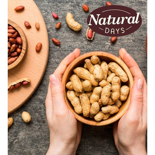 Natural Days lightly roasted monkey nuts 250g, imported from the UK