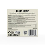 Hip Pop strawberry and pineapple kombucha 4 x 330ml, UK version