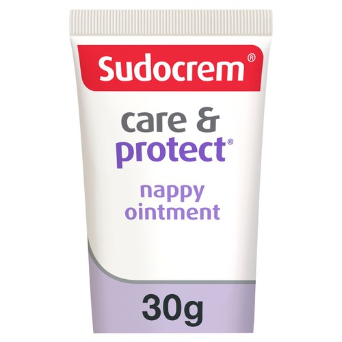 Sudocrem Care & Protect nappy rash barrier ointment, imported from the UK