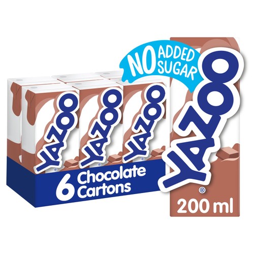 Yazoo chocolate milk drink no added sugar 200ml (British brand)