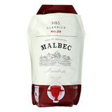 M&S Malbec red wine 1.5L, imported from the UK