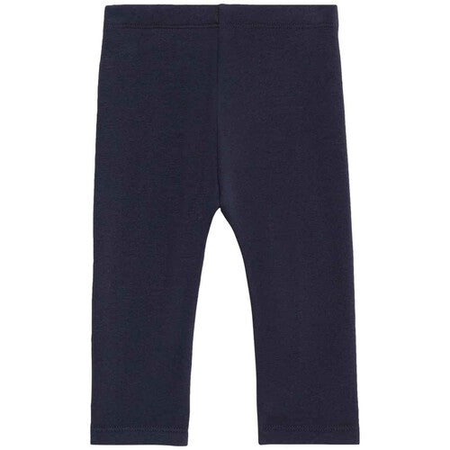 M&S Fleece Back Legging, 6-9 Months, Navy