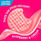 McVitie's raspberry white digestive biscuits 232g, imported from the UK
