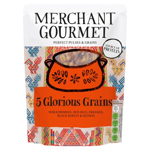 Merchant Gourmet Glorious Grains with Red Rice and Quinoa 250g, imported from the UK