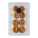 M&S Spanish Spicy Pinchos stuffed olives 124g, imported from the UK