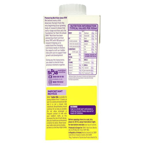SMA Pro 3 Growing Up Milk Ready to Use toddler milk drink 200ml (British brand)