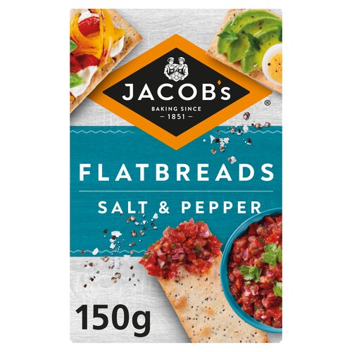 Jacob's Flatbread Salt & Pepper Crackers