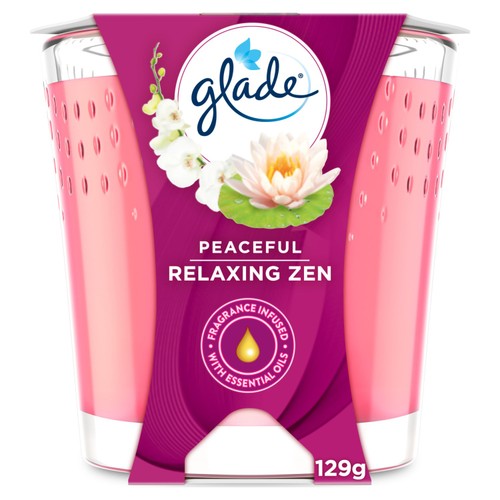 Glade Small Scented Candle, Relaxing Zen
