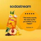 SodaStream Lipton Peach Ice Tea syrup 440ml, imported from the UK