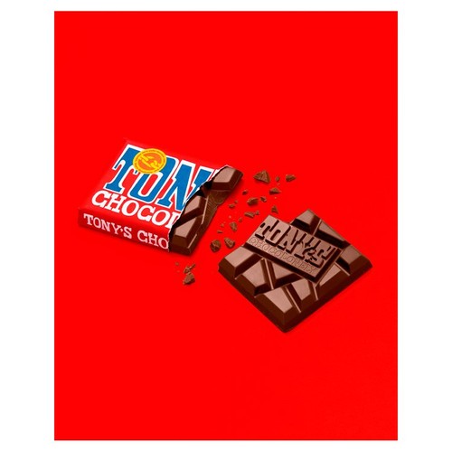 Tony's Chocolonely Milk Chocolate bar 180g, imported from the UK