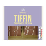 M&S Triple Chocolate Tiffin 4 x 55g, imported from the UK